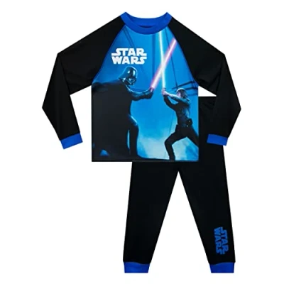 Image de Star Wars Ensemble De Pyjamas Luit Dans La Nuit Garçon Bien Ajusté Multicolore Taille 3 4 Ans