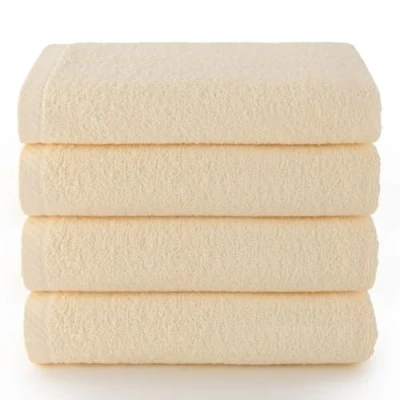 Image de Top Towel Plus Serviettes de Bain 4 Visage ou Bidet 30 x 50 cm 100% Coton Naturel