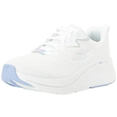 Image de Skechers Femme Cushioning Max AMORTISSAGE Elite 2.0 Levitate, Garniture Textile Blanc Lavande, 39 EU