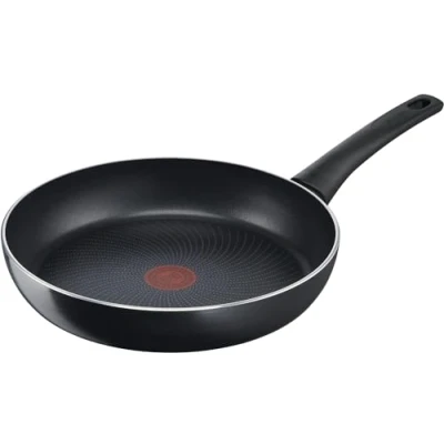 Image de Tefal C27802 Generous Cook Poêle à frire 20 cm Revêtement antiadhésif Signal thermique Fond de fusion pour tous feux Induction Forme profonde Noir
