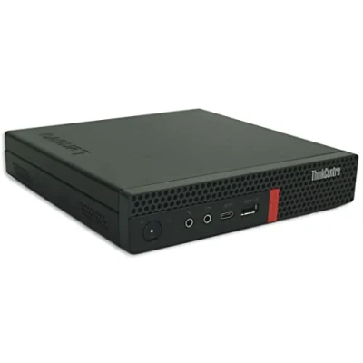 Image de Lenovo ThinkCentre M720q Tiny Intel Six Core i5 8400T Disque dur SSD 256 Go Mémoire 8 Windows 11 Pro Ordinateur de bureau Mini PC (reconditionné)