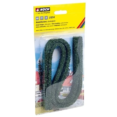 Image de Noch 21514 Haies modèles Vert Foncé 15 X 8 Mm/Longueur 50 Cm 2 Pièces,