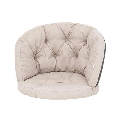 Image de Coussin de chaise pour fauteuil en rotin banc Balançoire jardin à bascule repos 60 x 50 cm Beige