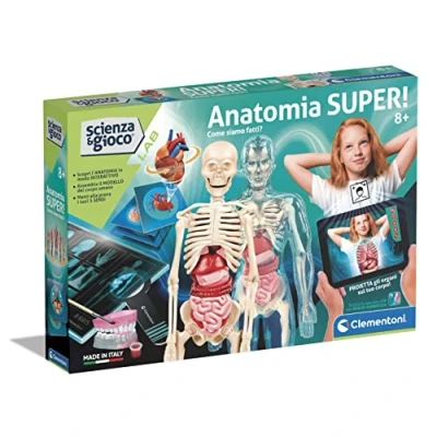 Image de Clementoni Lab Super Laboratoire Anatomie, Expériences Science, Jeu Scientifique 8 Ans Fabriqué en Italie, Multicolore, 19299