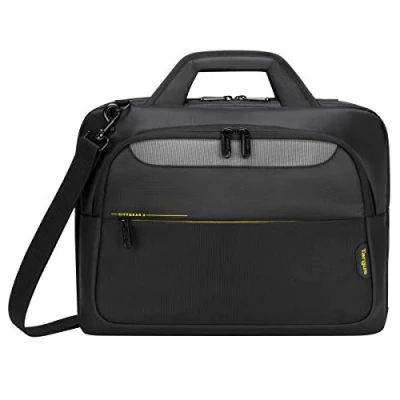 Image de Targus Sacoche CityGear 14&quot; 15,6&quot; pour ordinateur portable de 15,6 pouces Housse transport avec compartiments rembourrés et poches avant Noir, TCG460GL