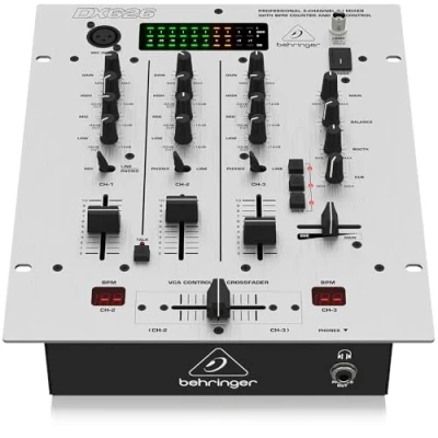 Image de Best Price Square Pro DJ Mixer, 3 Channel DX626 by BEHRINGER
