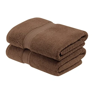 Image de Superior Ensemble de Serviettes Bain, 2 pièces, Coton supérieur 900 grammes, Chocolat