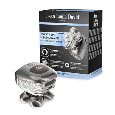 Image de Rasoir cheveux JEAN LOUIS DAVID JLD 360 XTREME HEAD SHAVER 6 têtes rotatives Autonomie 60 min