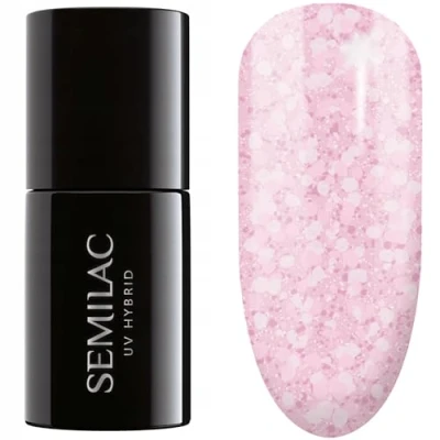 Image de Semilac Vernis à ongles semi permanent UV 491 Strawberry Ice 7 ml