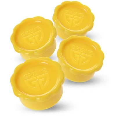 Image de GRÄWE Sodastream Lot de 4 couvercles pour bouteilles en verre Penguin et Crystal Jaune