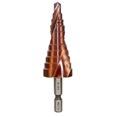 Image de Meichoon Step Drill Bit M35 Cobalt Foret Multi Trous 6 24mm Spiral Groove