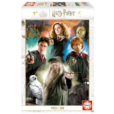 Image de Educa Harry Potter 500 pièces Puzzle pour Adultes. Mesure: 34 x 48 cm. Contient Environ de la Colle Fix Puzzle. À partir 11 Ans (19914)