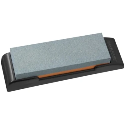 Image de Nirosta 43333 pierre à aiguiser pour couteaux de cuisine, affuter 2 grains, Céramique, Polypropylène, 19 x 6 4 cm