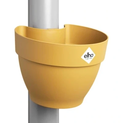 Image de Elho Vibia Campana Pot Gouttière 40 De Fleurs pour Extérieur Ø 21.6 x H 16.3 cm Jaune/Jaune Miel