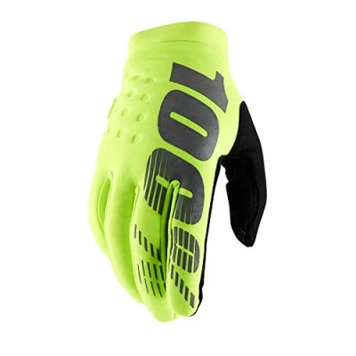 Image de Générique 100% BRISKER Gants pour Homme, Jaune Fluo, M