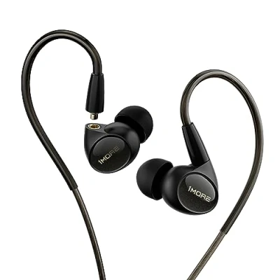 Image de 1MORE Penta Driver Écouteurs Intra Auriculaires filaires, Hybrides certifiés Haute résolution avec Son HiFi, connecteur MMCX Amovible, Microphone MEMS et contrôle 3 en 1, pour Smartphones, PC,