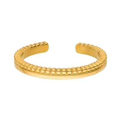 Image de Purelei® Malihini Coin Bague Réglable Filigrane en Or, Argent et Or Rose Design d&#039;inspiration orientale Tailles S/M M/L Acier Inoxydable, S/M, inoxydable