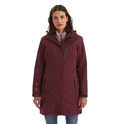 Image de Killtec Parka d&#039;hiver Alisi pour femme avec capuche amovible 3XL prune