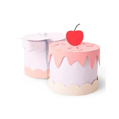 Image de Sizzix Matrice de découpe Thinlits Plus Set 11pcs 664400 Boite à gâteau Georgie Evans, Multicolore, Taille unique