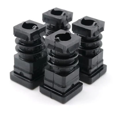 Image de Design61 4 bouchons filetés carrés 18 x mm 1,5 2 avec filetage intérieur M8