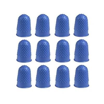 Image de Q connect fingerhut en caoutchouc bleu