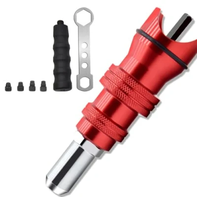 Image de Rivet Guns Fixation Drill Attachement pour perceuse riveteuse électrique Écrou Pistolet à rivetage Outil de Adaptateur