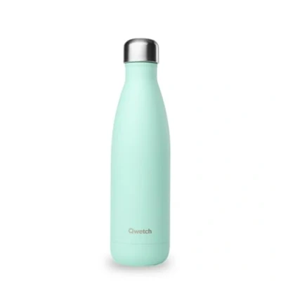 Image de Qwetch Bouteille isotherme Pastel Vert 500ml Gourde Nomade Inox 24h Froid et 12h Chaud Etanche, Sans BPA &amp; Réutilisable pour Sport, Voyage, Bureau, Randonnée