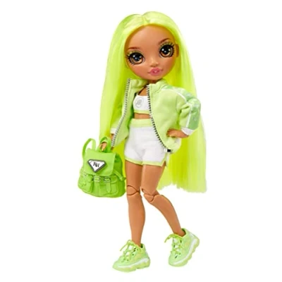 Image de RAINBOW High Junior Karma Nichols Poupée Mannequin Arc en Ciel De 23 avec 1 Tenue Et Accessoires Dont Sac Ã Dos Tissu Qui Sâ™ouvre/se Ferme â“ Offrir &amp; Collectionner, 6 Ans +