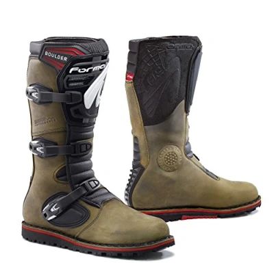 Image de Forma FORC3802441 Bottes Moto Trial Boulder Homologuée CE, Marron, Taille 41