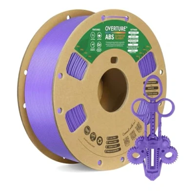 Image de OVERTURE ABS Filament 1.75mm, Bobine de 1kg(2,2lbs), Précision dimensionnelle +/ 0,02 mm (Violet)