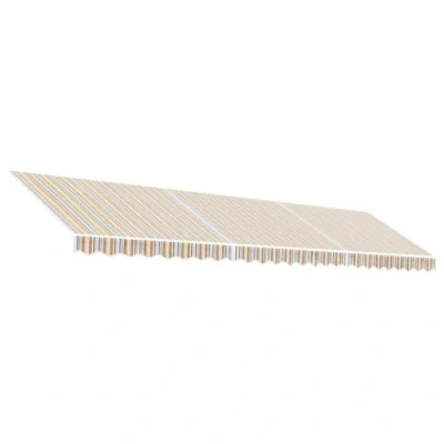Image de vidaXL Tissu de Remplacement pour auvent Rayures Multicolores 6x3 m