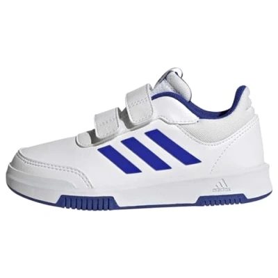 Image de adidas Tensaur Hook and Loop Shoes Chaussures de Course, Cloud White/Lucid Blue/Black, 26.5 EU