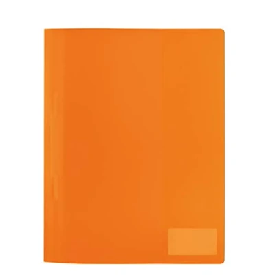 Image de HERMA 19487 pochette A4 translucide en film polypropylène stable avec étiquette et d&#039;insertion Format Orange.