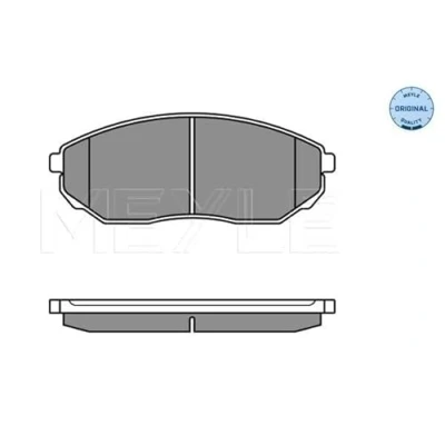 Image de MEYLE 025 240 9217/W Jeu de plaquettes frein ORIGINAL Quality Essieu avant avec indicateur d&#039;usure tôle anti bruit KIA: SORENTO 1, 2