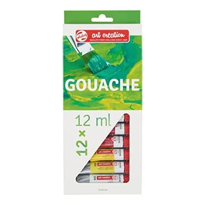 Image de Talens Art Creation Set d&#039;initiation à la gouache avec 12 couleurs (tubes de ml) Peinture pour adulte