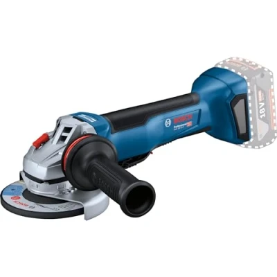Image de Bosch Professional meuleuse d&#039;angle sans fil 18 V GWS 18V 10 P (moteur balais, puissance égale à une filaire de 1000 W, contrôle retour, système freinage intelligent)