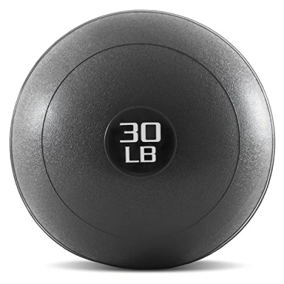 Image de ProsourceFit Slam Medicine Balls 5, 10, 15, 20, 25, 30, 50lbs Smooth and Tread Textured Grip Dead Weight for Strength Conditioning Exercises, Cardio Core Workouts