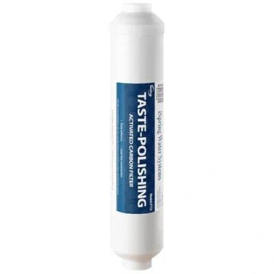 Image de iSpring FT15 Cartouche de Rechange pour Post Filtre à Charbon Actif, Universelle Osmose Inverse 5e Étage, 1 Unité (lot 1), Blanc