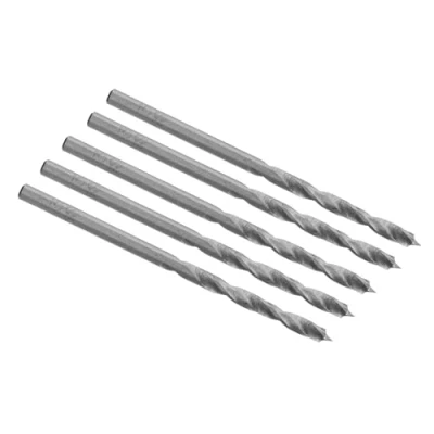 Image de ENT 50030 5 pièces HSS G Forets à bois Premium Wood avec Ø 3 mm, foret hélicoïdal d&#039;une longueur de travail 30 mm et totale 61 pointe centrage coupe épaule