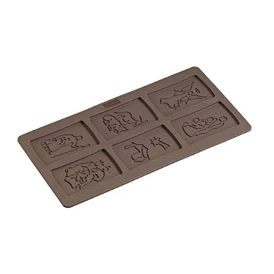 Image de Lurch 65019 FlexiForm Moule à spéculos flexible Motif crèche 15 x 30 cm Marron