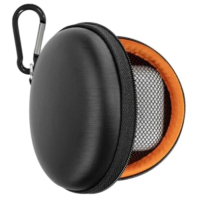 Image de Geekria UltraShell Housse pour écouteurs Intra Auriculaires, Sac de Transport Voyage à Coque Rigide Remplacement avec Rangement câble, Compatible JayBird, Bose SoundSport (Noir)