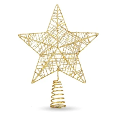 Image de Étoile de sapin Noël Pointe et Pour Doré