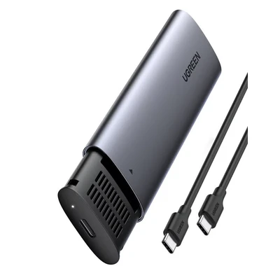 Image de UGREEN Boîtier SSD M.2 NVMe PCIe USB C 3.2 10Gbps Adaptateur Lecteur Aluminium pour 4TO Max M et MB Key 2230 2242 2260 2280 Supporte Windows Mac OS Linux, Installation Simple sans Outil