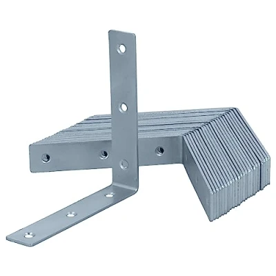 Image de HELPMATE 24 Equerre metal de chaise 100x100x20 mm fixation galvanisée et passivée bleue avec protection anti corrosion, stable &amp; durable montage facile