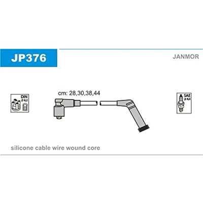 Image de JANMOR JP376 Jeu De Fils d&#039;Allumage HYUNDAI: Getz, Atos, i10 I