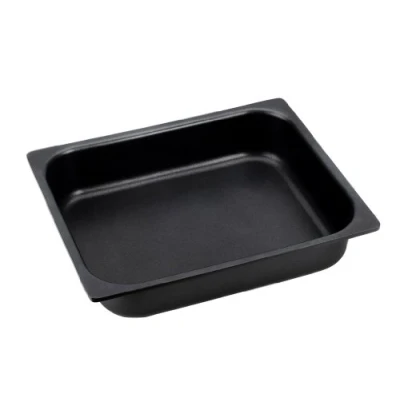 Image de BRA Efficient Plat à Gratin Gastronorm 1/2, Fonte d’Aluminium avec Revêtement Antiadhésif Teflon Platinum Plus