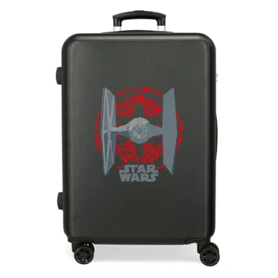 Image de Star wars Tie Fighter Valise Moyenne Noire 48x70x26 cm ABS Rigide Fermeture TSA intégrée 81L 3.98 kg 4 Doubles roues
