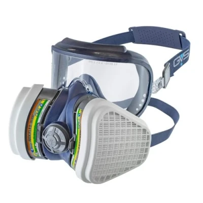 Image de GVS Masque SPR535 Elipse Integra avec filtres ABEK1P3 contre les risques Poussieres Et Multiples Gaz, M/L, Bleu
