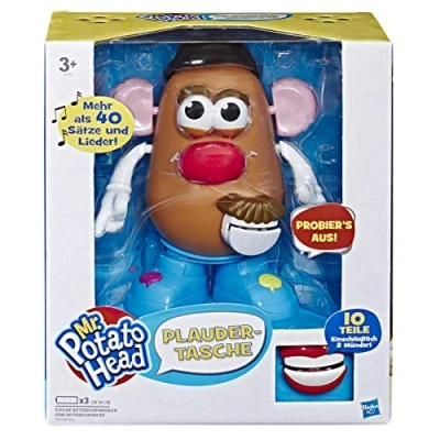 Image de Playskool E4763100 Mr. Potato Head Sac de plauder électronique pour Enfants à partir 3 Ans Multicolore