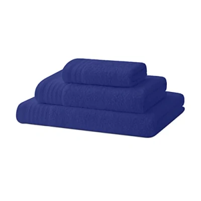 Image de Degrees home Ensemble de Serviettes Bain Serviette Douche, à Main et Bidet 100% Coton 480 g/m2 1 30X50 / 50X100 65X130 Bleu Ciel